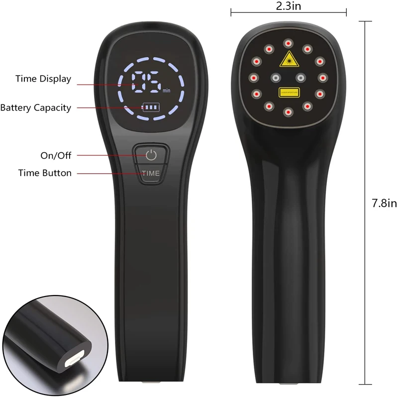 650nm 808nm Laser Therapy Device Pain Relief Handheld Medical Devices Sport Injuries Arthritis Wounds Healing For Human Pets