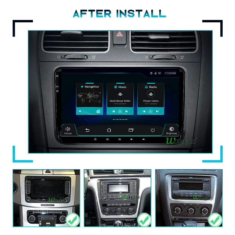 Автомагнитола PX6 2 DIN Android 10 с экраном для VW PASSAT B6 B7 Golf 5 6 BORA Fabia быстрая сиденья Leon Altea