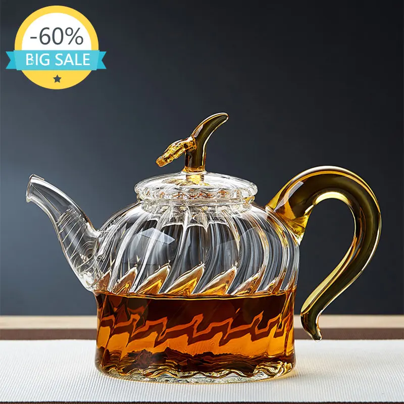

Warmer Heat Resistant Glass Tea Pot Kung Fu Set China Top Glass Tea Pot Lid Glass Cup Tea Ceremony Tetera De Te Tea Cup Set