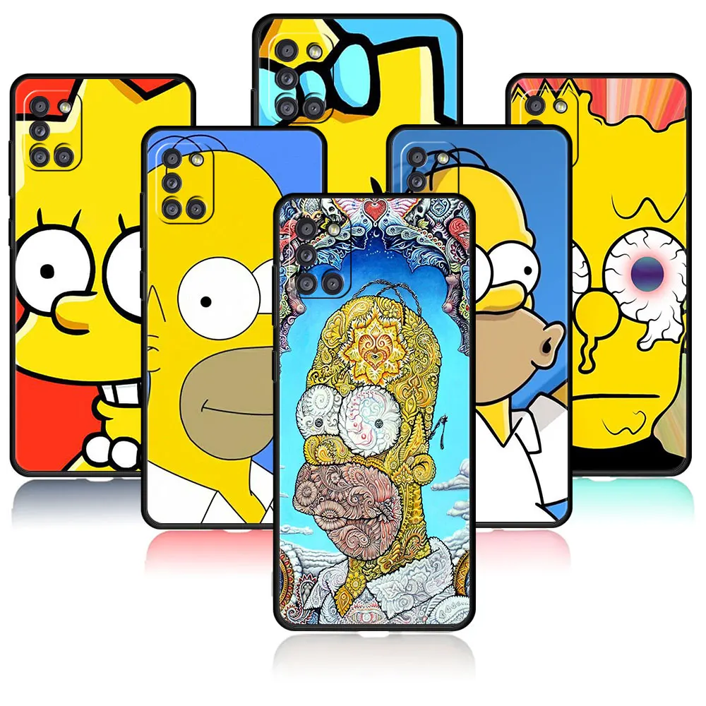 

Simpson Big Head Photo Phone Case For Samsung Galaxy A52s A73 A72 A53 A33 A32 A22 A13 A21s A12 A31 A51 A71 A41 A23 A11 Capa