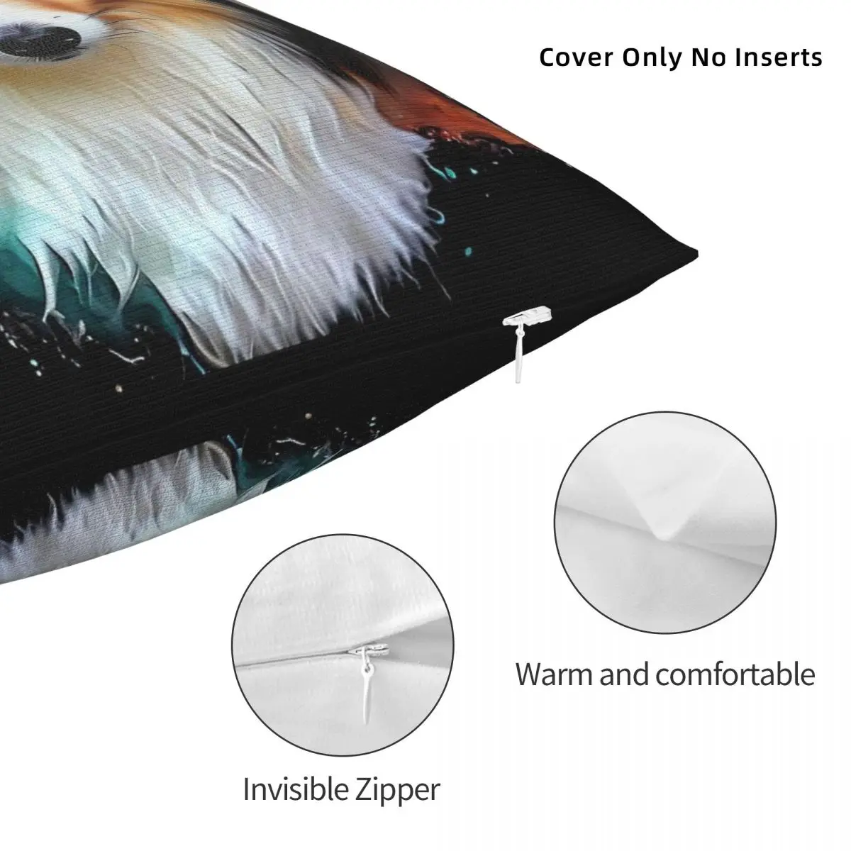 Элегантная квадратная наволочка Sheltie Shetland из овчины полиэстерная льняная