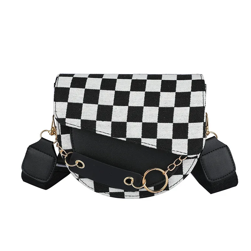 

Mini Female Messenger Shoulder Canvas Women's Bag 2022 Trend Aesthetic Crossbody the Tote Bags for Women Luxury Plaid Handbag