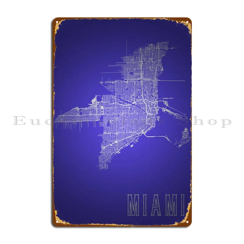 

Металлические знаки Майами, дизайнерский Настенный декор для паба, бара, пещера, клуба, жестяной плакат