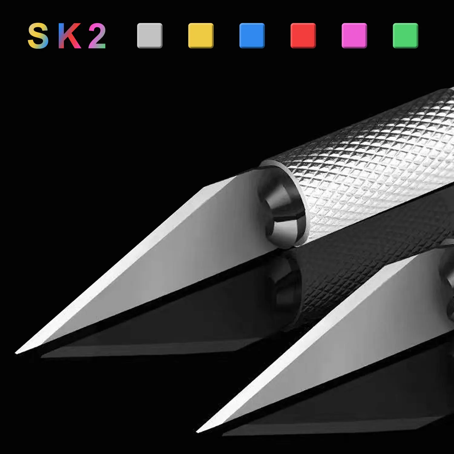 Non-Slip Metal Scalpel Knife Kit Engraving Craft Knives DIY Cutting Tool for Mobile Phone Laptop PCB Repair Hand Tools +40Blades