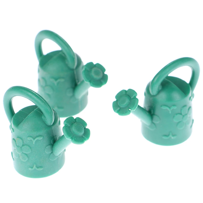 

1PCS 1:12 Dollhouse Miniature Watering Can Model Garden Accessories Toys