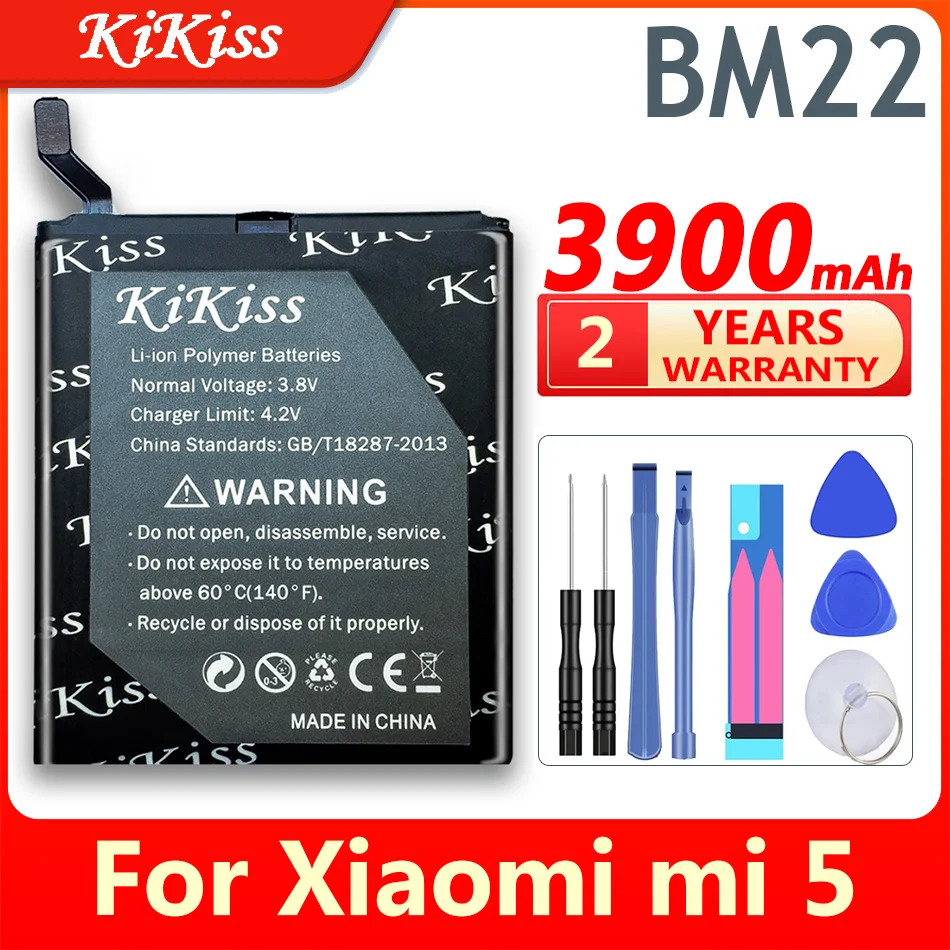 

BM22 3900mAh Battery For Xiaomi Mi 5 Mi5 M5 BM 22 BM-22 Phone Replacement Rechargeable Batteries + free tools