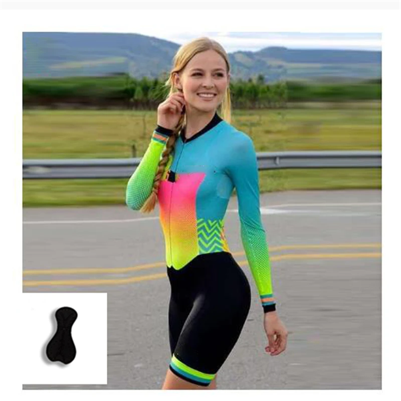 

2022 Cycling Uniform Custom Made Athletic Clothing Women's Cycling Jersey Sets, Cycling Uniform Professional Triathlon Jumpsuit
