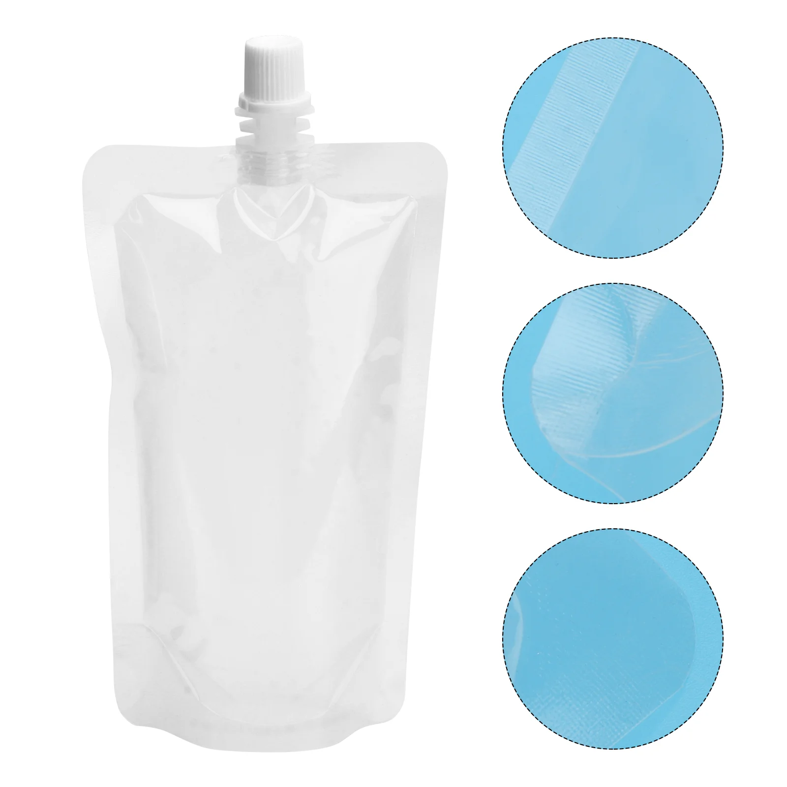 

50pcs 250ml Drinks Flasks Container Take out Beverage Bags Reclosable for Travel Outdoor