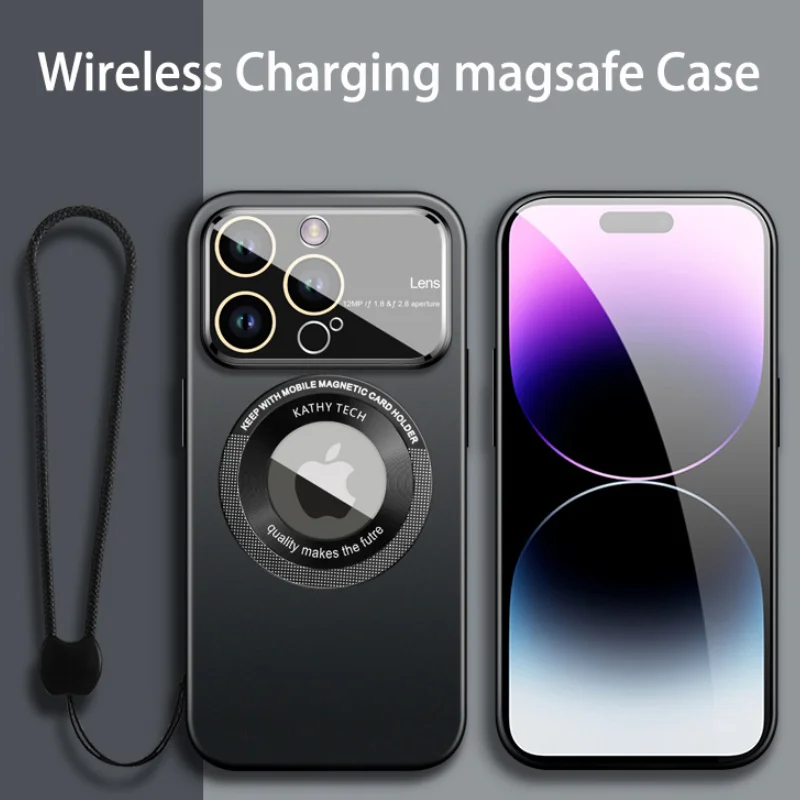 

Магнитный матовый чехол для телефона Iphone 12 13 14 Pro Max Plus с защитой объектива Magsafe для Iphone 12 13 14 Promax