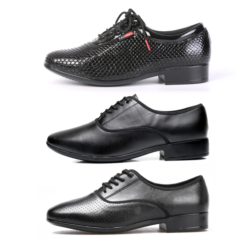 Standard Ballroom Dancing Shoes for Men Children Boy Waltz Tango Latin Dancing Shoes Low Heel 2.5 Man's Latin Modern Dance Shoes