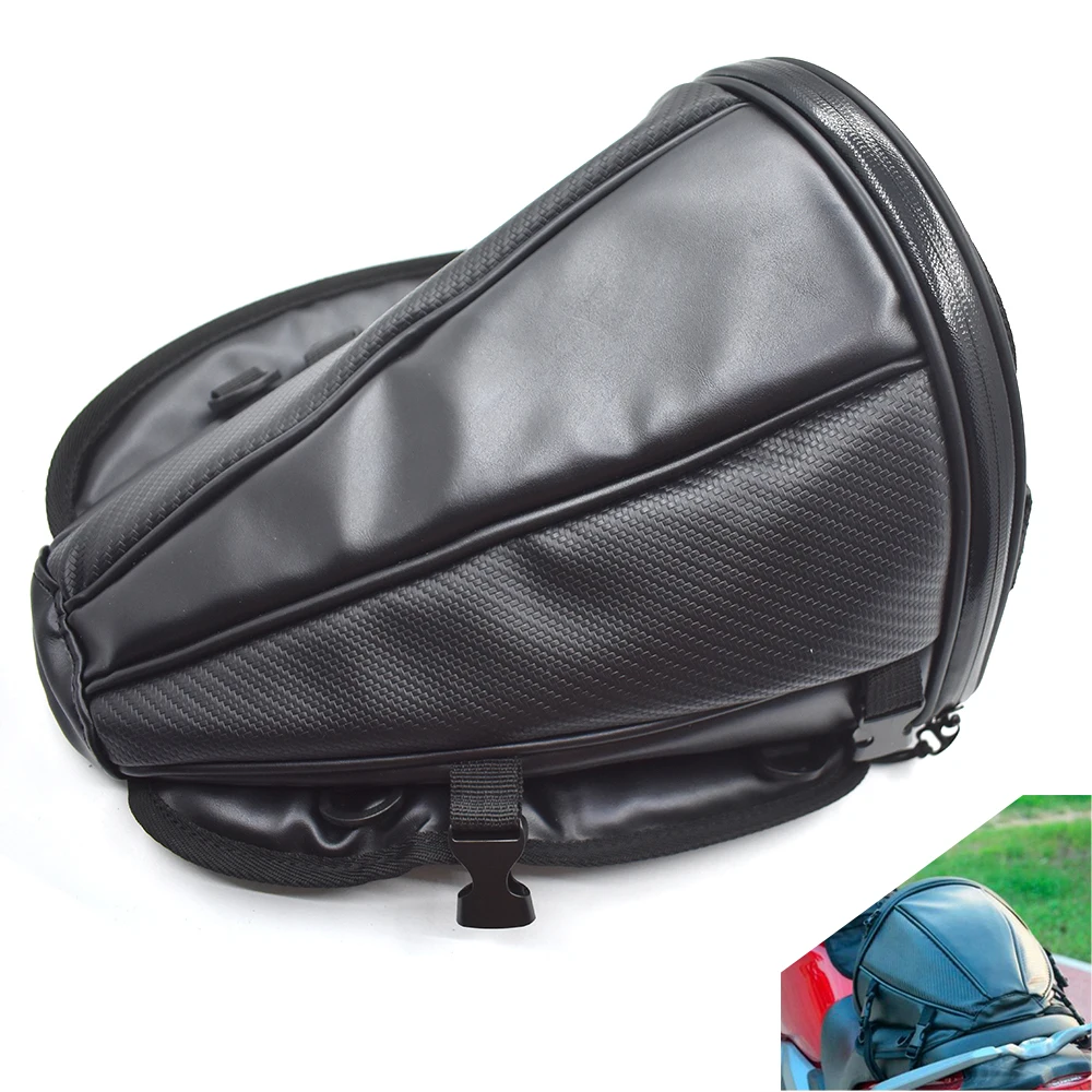 

Universal Motorcycle Tail Bag Saddle Bag Back Seat Bag Travel Saddle Tail For Yamaha FZ1 FAZER FZ6 FZ6R FZ8 XJ6 MT-07 MT-09