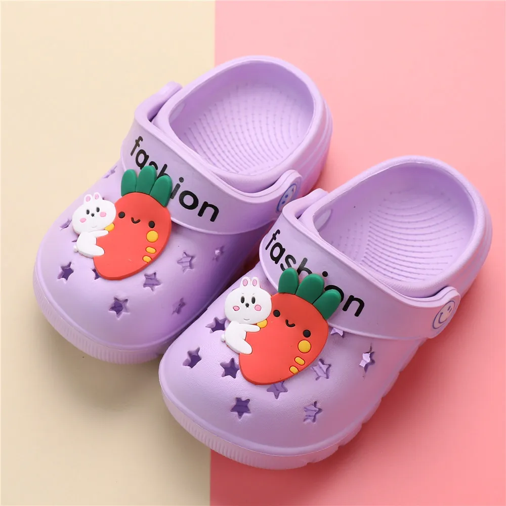 Летние детские тапочки для мальчиков и девочек мультяшное оборудование