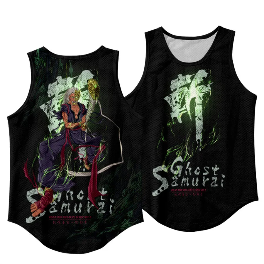 

Men's Tank Tops Chop Ghost Samurai 3D Vest Men Summer Fashion Casual Sleeveless Vest Hip Hop Harajuku Streetwear Cool Tops