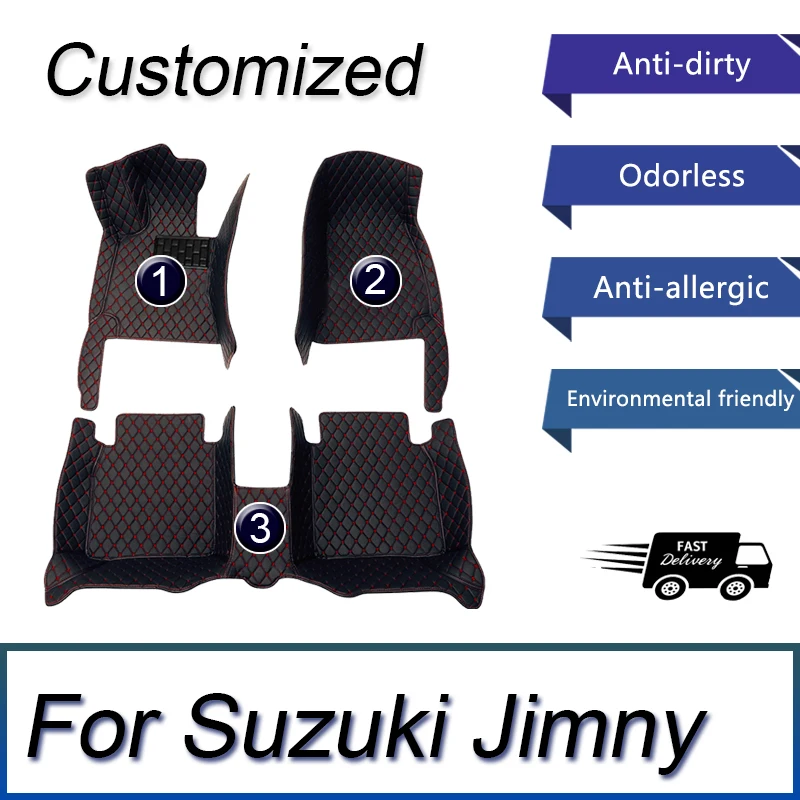 Автомобильный напольный коврик для Suzuki Jimny Sierra JB64W JB74W 2019 2020 2021 2022 Tapete
