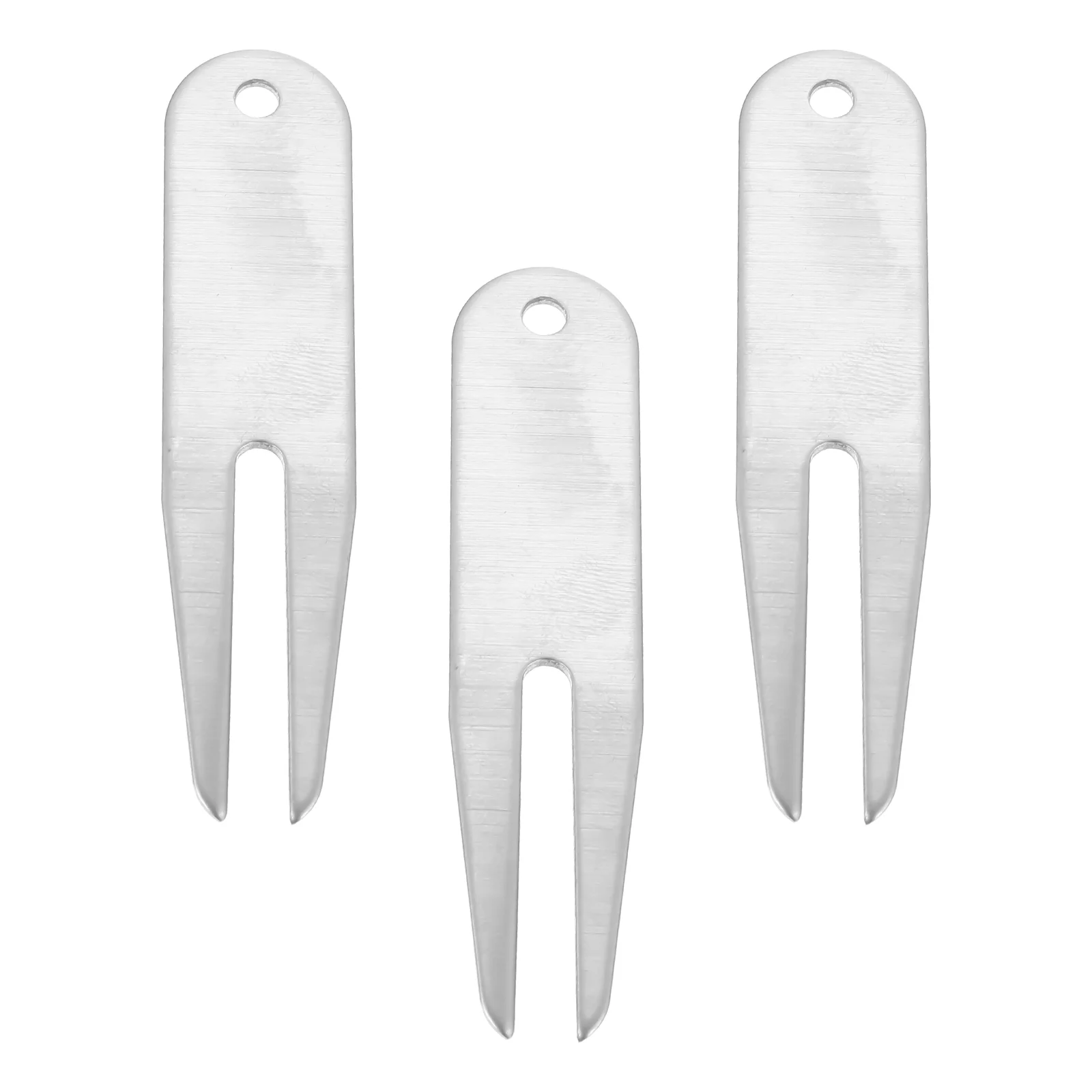 

3pcs Golfs Supply Metal Golfs Divot Forks Golfing Divot Tools Lawn Repairing Tools for Sports Golfing Outdoor Adult