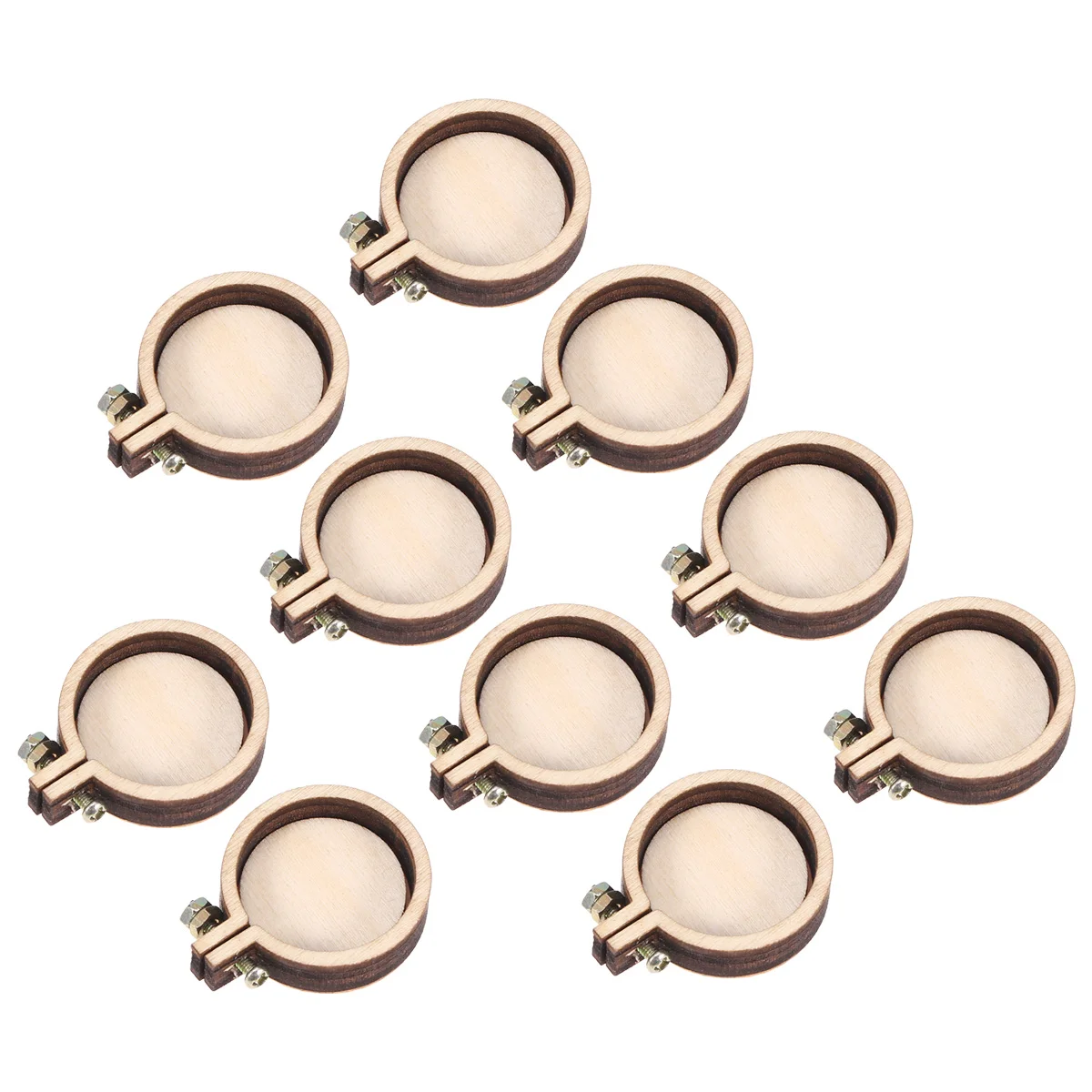 

Embroidery Frame Hoops Wooden Cross Mini Hoop Ring Pendantdiy Buttons Wood Circle Craft Ornament Sewing Drop Hanging Button