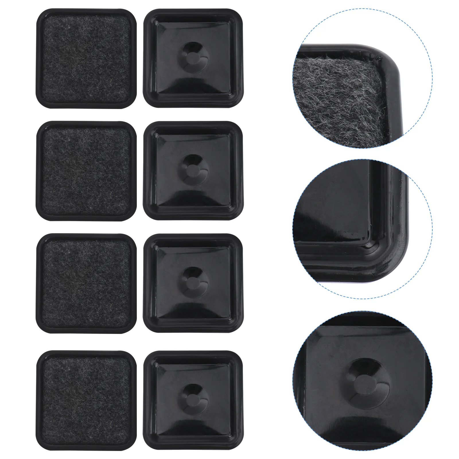 

Furniture Cups Caster Pads Leg Floor Wheel Stoppers Stopper Protectors Chair Feet Bed Square Protector Nonsofa Gripperssliders