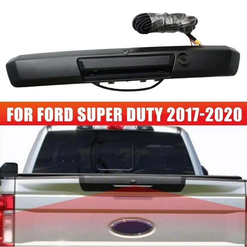Car Tailgate Handle With Rear View Camera For -FORD Super Duty F-250 2017-2020 HC3Z9943400NB