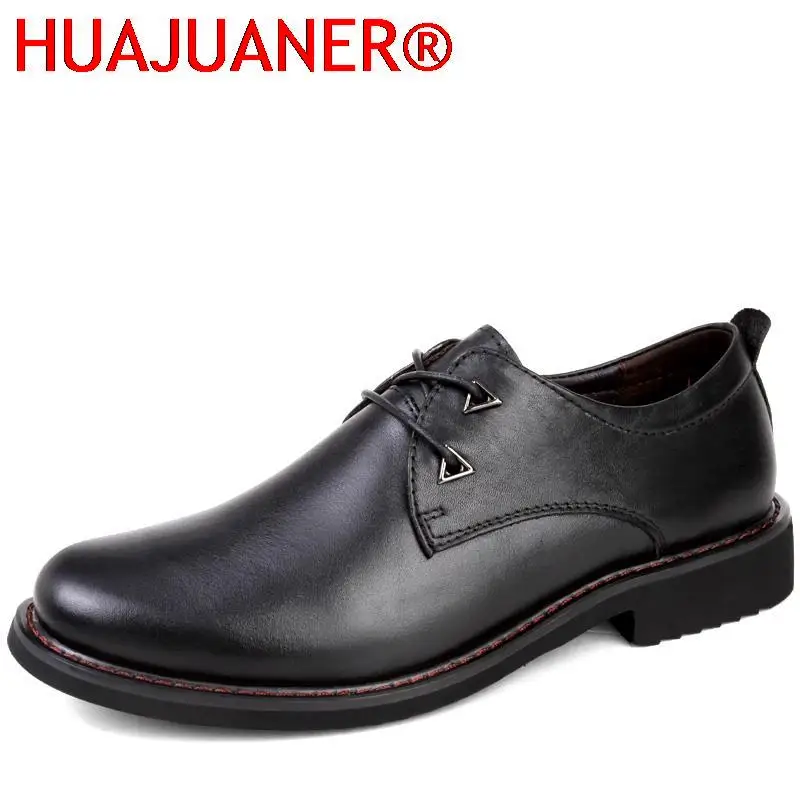 New Men Dressing Shoes Genuine Leather Mens Shoes Business Oxford Shoes For Men Spring Autumn Bureau Formal Shoes Classic Oxford