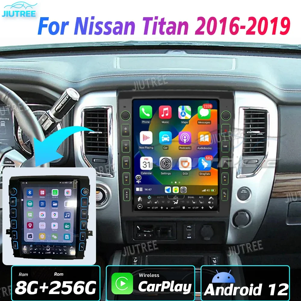 Автомобильное радио Android 12 мультимедийное автомобильное для Nissan Titan XD 2016-2019