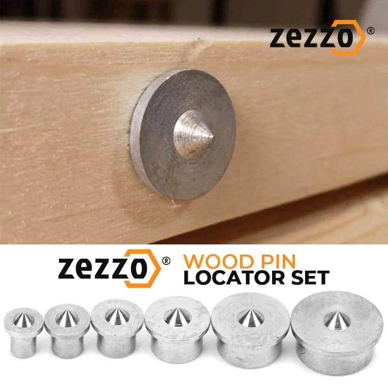 

6PCS Wood Pin Locator Set 4mm-12mm Multi Dowel Center Point Set Tool Joint Alignment Pin Wood Timber Marker