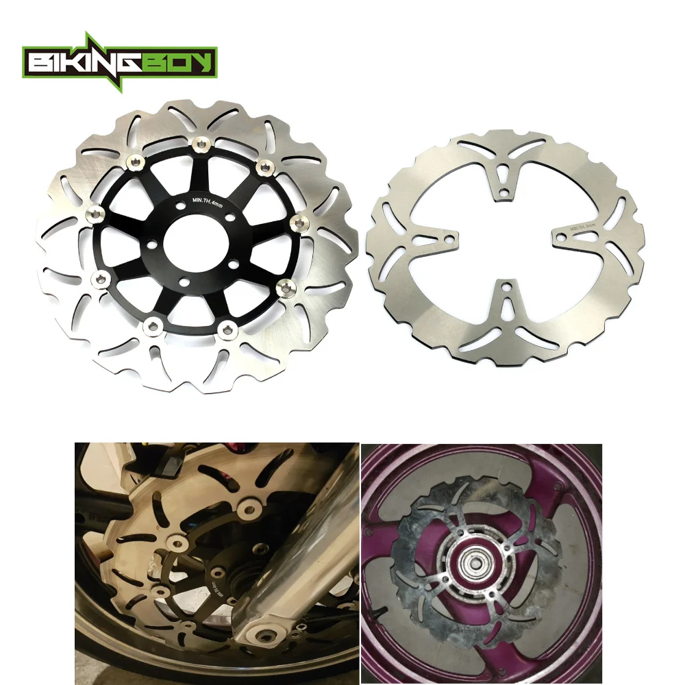 Передние и задние тормозные диски BIKINGBOY для Bandit GSF 250 90-22 GS500E 88-03 GS500F 04-11 400 90 91 92 93 94 95