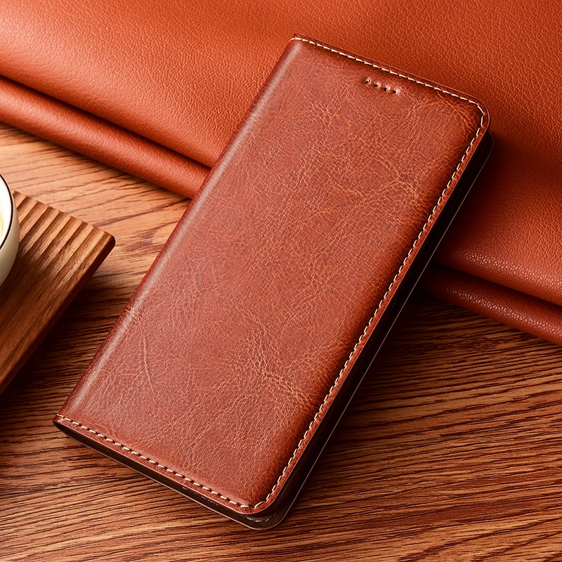 Luxury Genuine Leather Wallet Case For Huawei Y5 Y6 Y7 Y9 Pro Prime 2018 2019 Y6S Y5P Y6P Y7P Y8P Y9S Magnetic Flip Cover