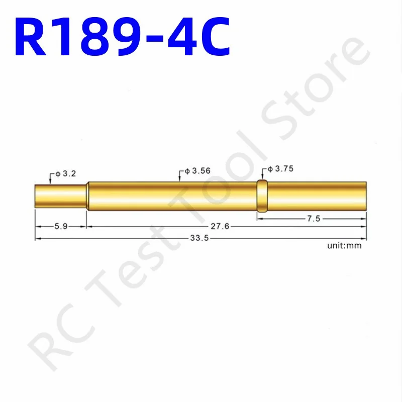 

10/50PCS Receptacle For Spring Test Probe Test Pin Pogo Pin Brass Tube R189-4C PCB Test Probe Test Tool Receptacle Pin Socket