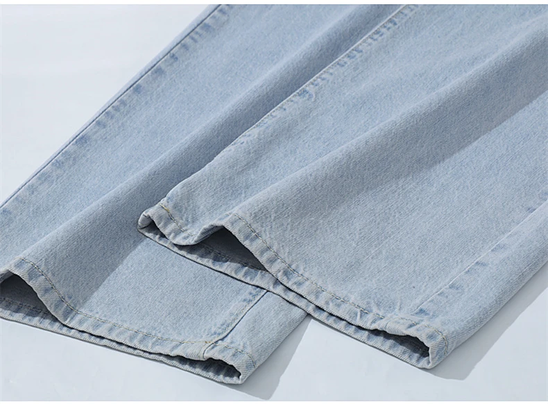 new spring autumn fashion casual brand female women girls high waist loose wide leg jeans