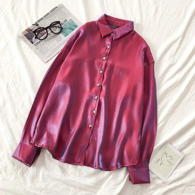 

Women Y2k Shirts Blouse ZANZEA 2022 Spring Autumn Retro Fashion OL Tops Tunic Casual Solid Long Sleeve Blusas Chemise Oversized