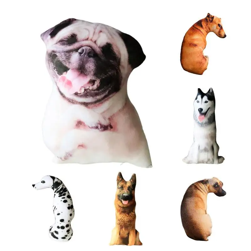 

3D Реалистичная плюшевая игрушка-собака, кукла, удобные и мягкие подушки для обнимания, очаровательные подарки для подруги на Рождество, день рождения для девочек