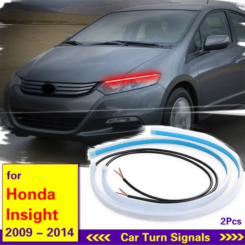 

Гибкая лента для дневных ходовых огней автомобиля Honda vision 2009-2014, белый сигнал поворота, желтые стоп-сигналы