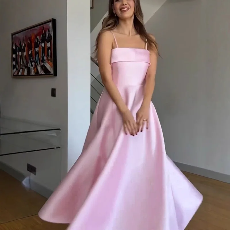 DGLUKE Квадратный вырез расклешенные платья для женщин длинное платье