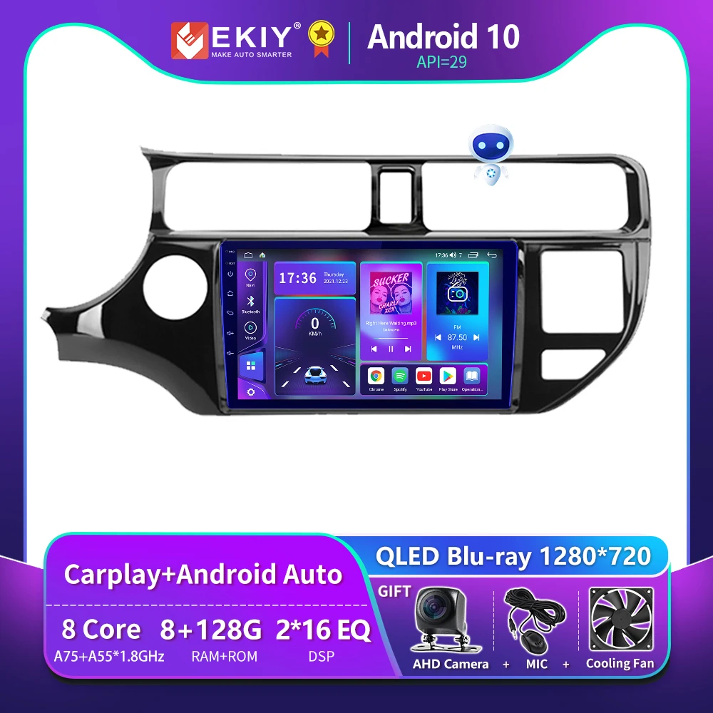 

EKIY T900 8G 128G DSP For KIA K3 RIO 2011 - 2015 Car Radio Multimedia Video Player Navigation GPS Stereo Android Auto No 2 Din