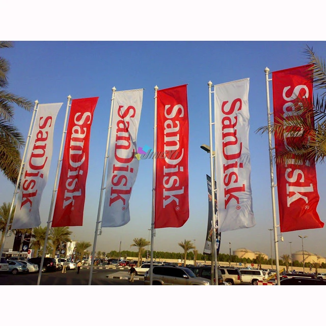 

Custom Print Outdoor Advertising Display Flying Polyester Fabric Flag Banner