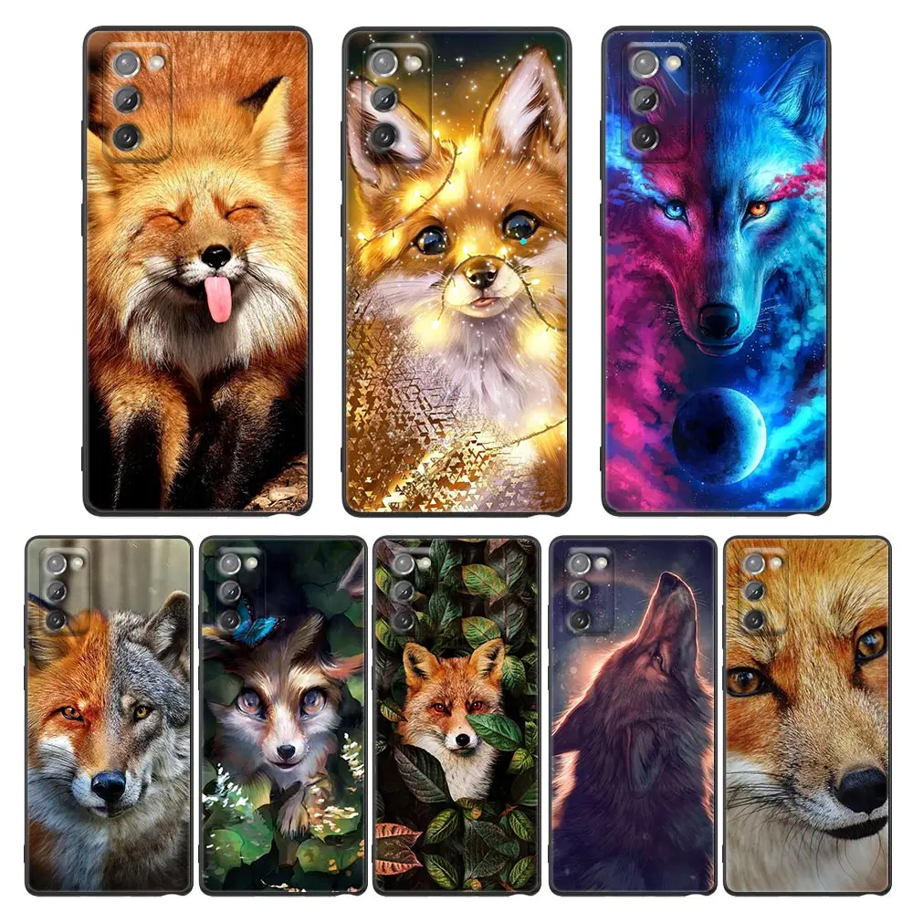 

Animal Cute Beautiful Fox Cover For Samsung M52 5G Case For Galaxy M52 M23 M22 M32 M33 M31 M62 F62 F41 F52 F42 F22 Soft Funda