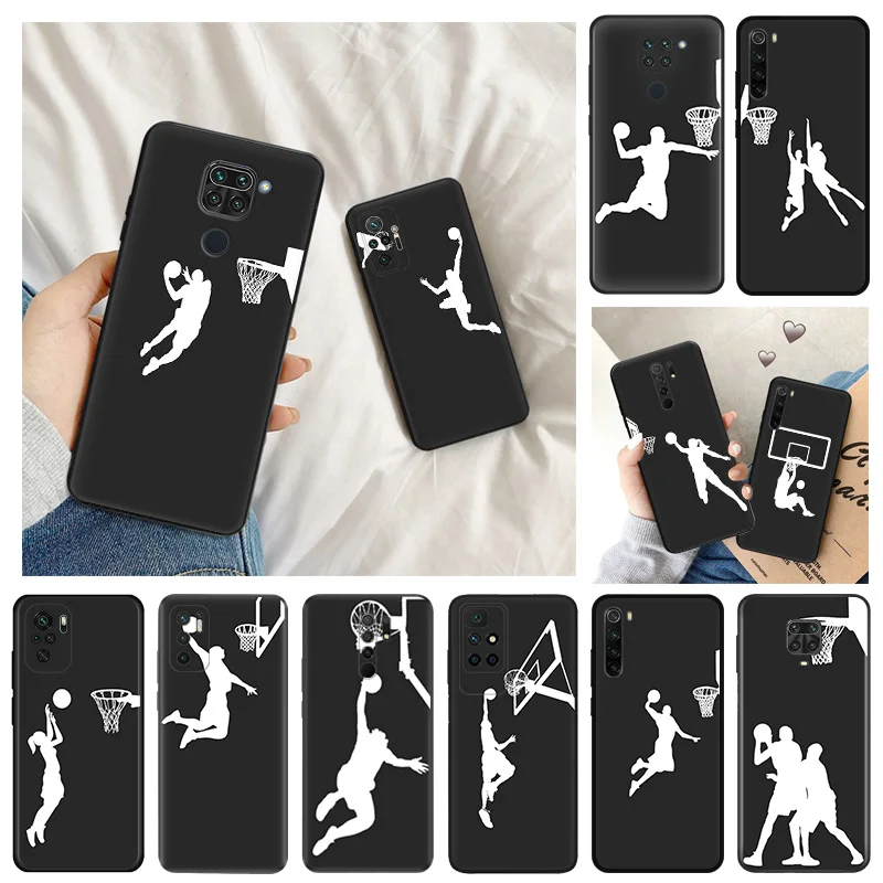 Ультратонкий чехол для телефона Redmi Note 9 10 8 7 8t a3x 13 10c 10a 9a 9c 9s 10s Xiaomi 9t 10t Pro Basketball Shot Dunk