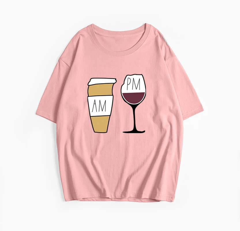 Футболка Hirsionsan Женская хлопковая с графическим принтом и коротким рукавом