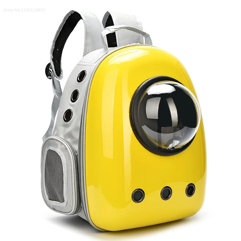 

Pet Backpack Container Food and Travel Breathable Backpack Transparent Clear Plastic Portable Cat Bag Carrying Suitcase Dla Kota