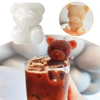 3d ice cube maker little bear dogshape chocolate mould tray ice cream diy tool whiskey wine cocktail ice cube silicone mold