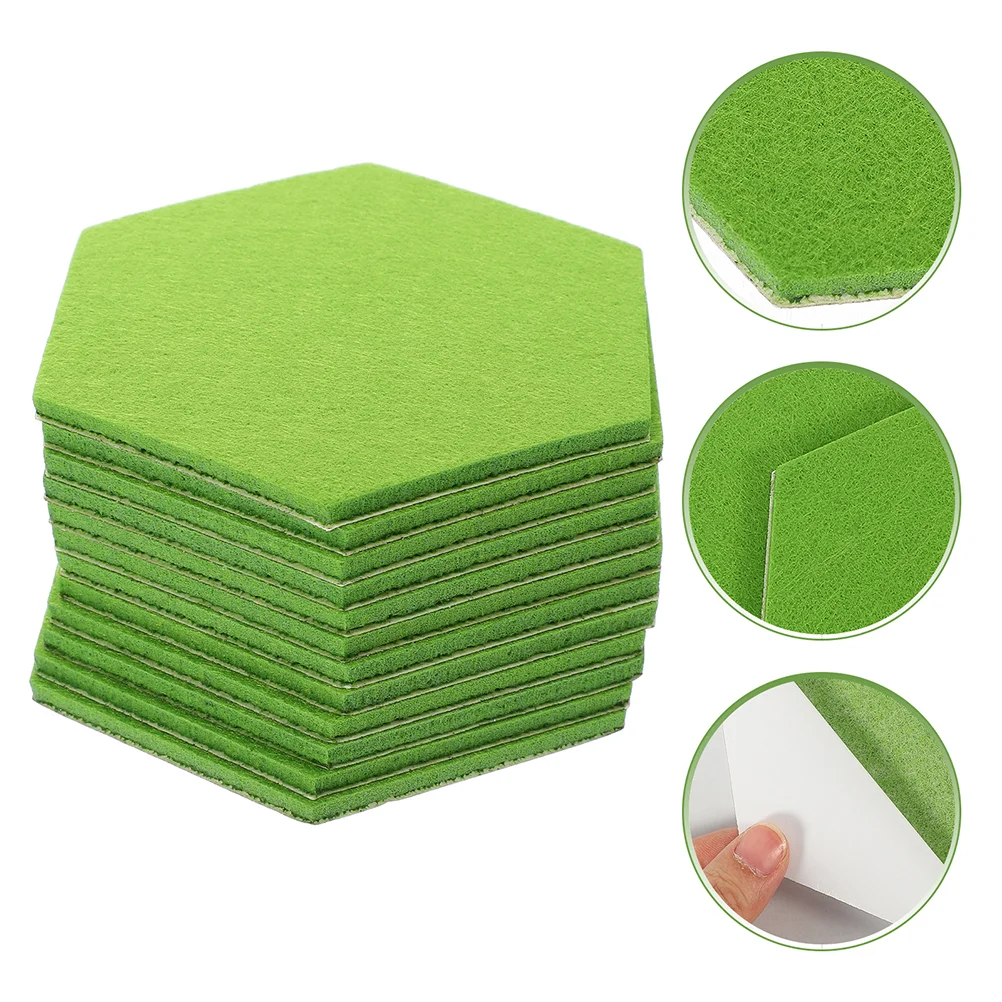 

24 Pcs Noise Reduction Felt Backdrop Wall Sticker Office Decor Board Dart Protectors