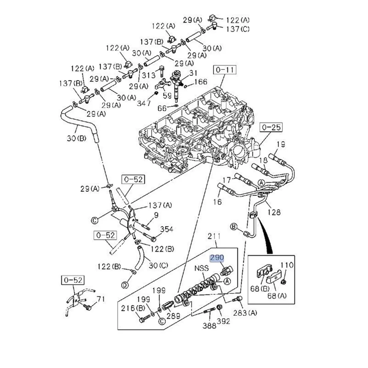 Датчик высокого давления Common Rail 499000 -6310 для двигателя Isuzu 4HK1 6HK1 John Deere 1210E 310K
