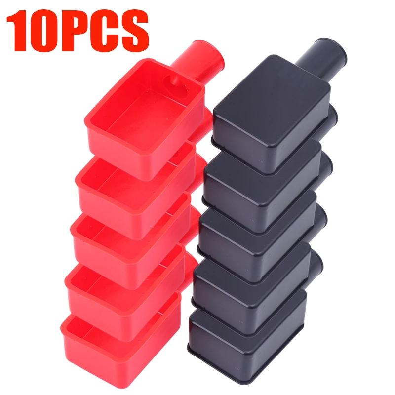 

1-10 шт. крышки клемм автомобильного аккумулятора, положительный отрицательный верхний колпачок, защитный изолирующий чехол, разъемы для проводов аккумулятора, резиновые колпачки