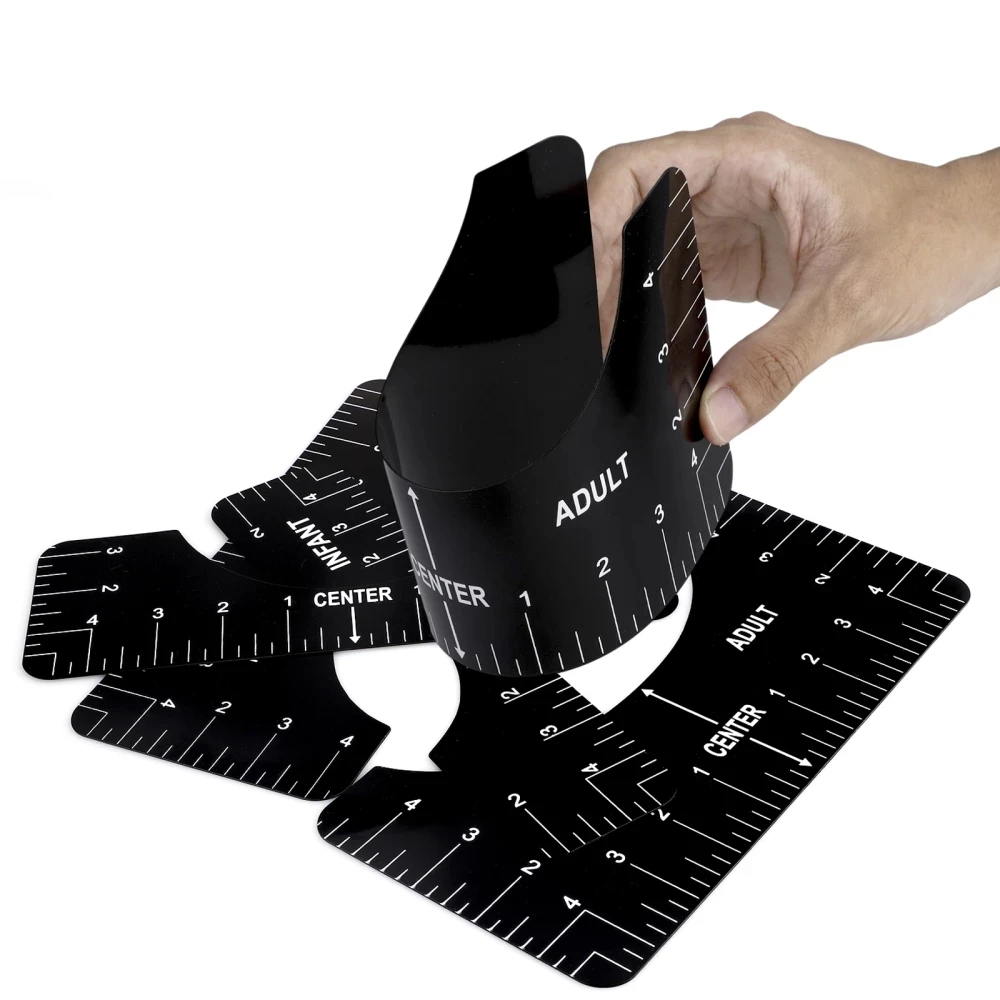 Линейка для выравнивания футболок 1/4 шт. центрирующий инструмент графическая