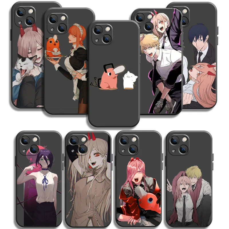 

Chainsaw Man Phone Cases For iPhone 11 12 Pro MAX 6S 7 8 Plus XS MAX 12 13 Mini X XR SE 2020 Back Cover Coque Funda Soft TPU