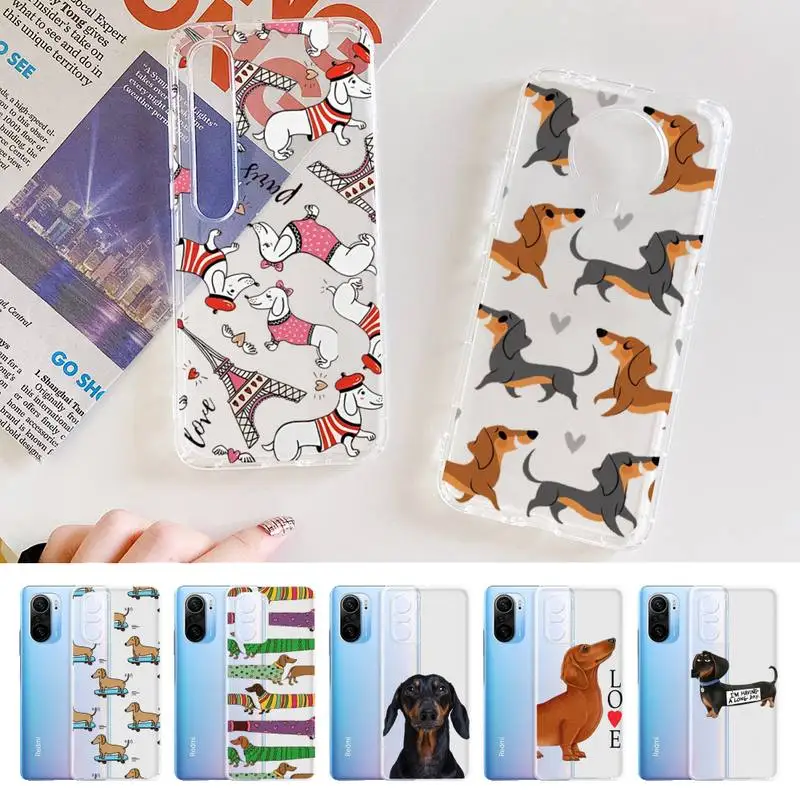 

YNDFCNB Animal Dachshund Doberman dog Phone Case for Samsung A51 A52 A71 A12 for Redmi 7 9 9A for Huawei Honor8X 10i Clear Case