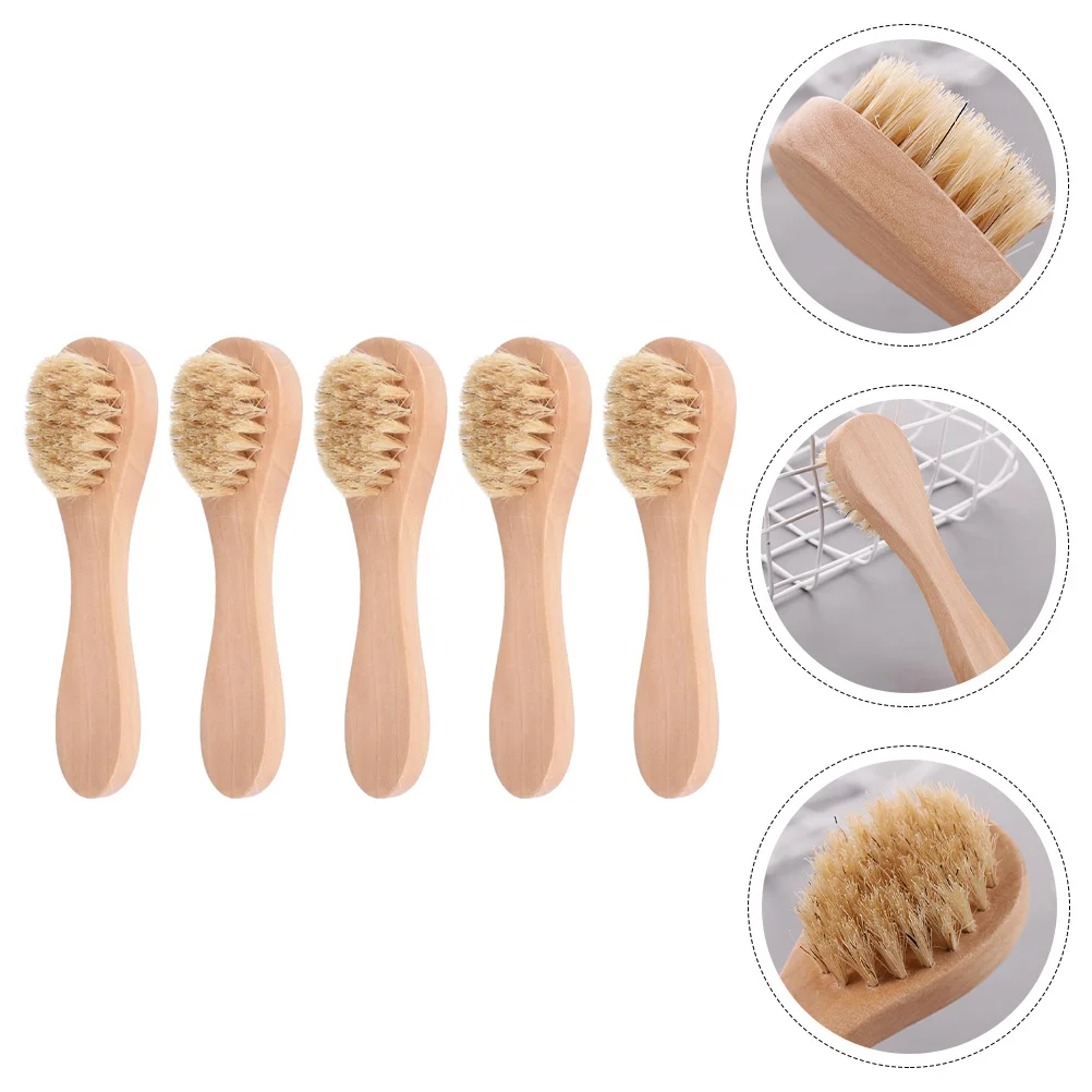 

Brush Facial Face Skin Care Exfoliating Scrubber Wooden Cleaning Scrub Soft Clean Pore Deep Cleaner Wash Cleansing Exfoliator