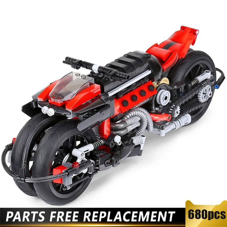 

03021 high-tech Series The Off-road Motorcycle Model Building Stacking Blocks For Kids Brick Educational DIY Toys Gift