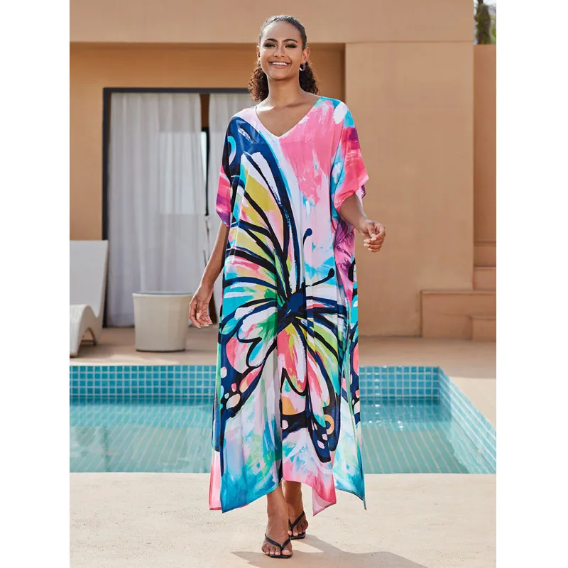 

ZYDZYQ пляжное длинное платье, Летняя Пляжная накидка с V-образным вырезом, праздничное бикини, солнцезащитное пальто, кардиган, повседневные Клубные наряды, оптовая продажа