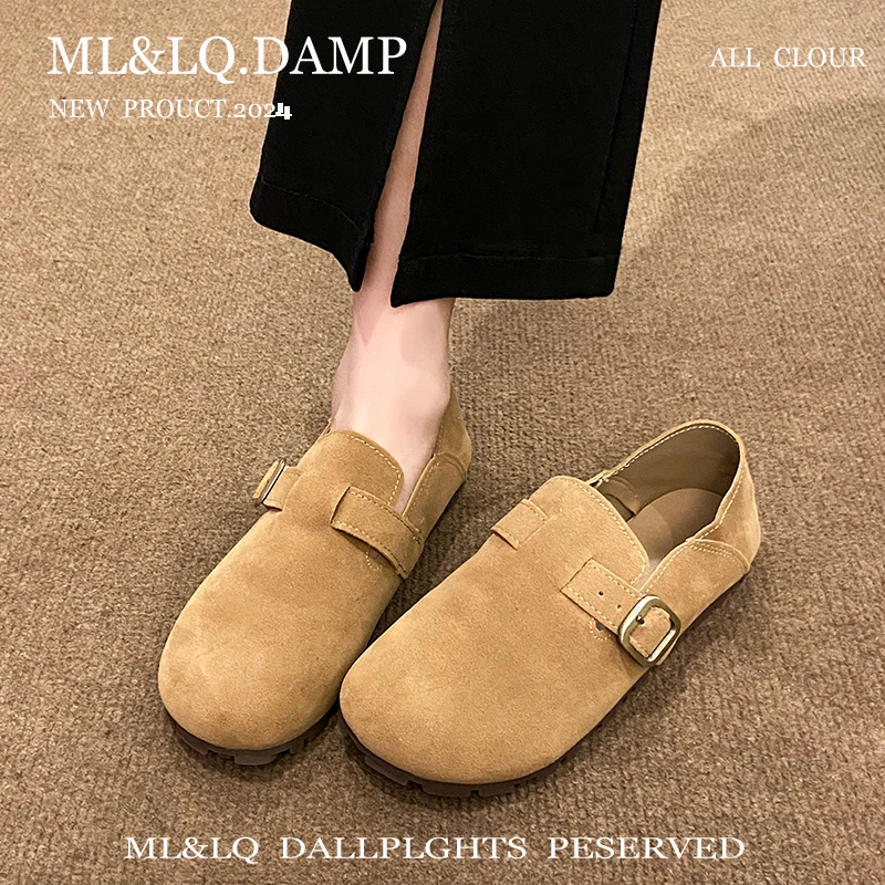 Женская обувь осенняя мягкая без шнуровки женская осень-лето Мокасины застежки